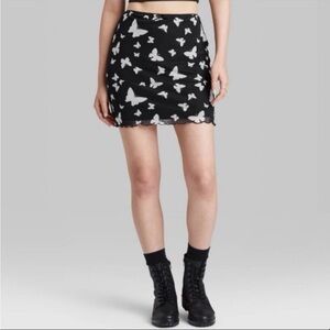 Wild Fable Mesh Butterfly Skirt